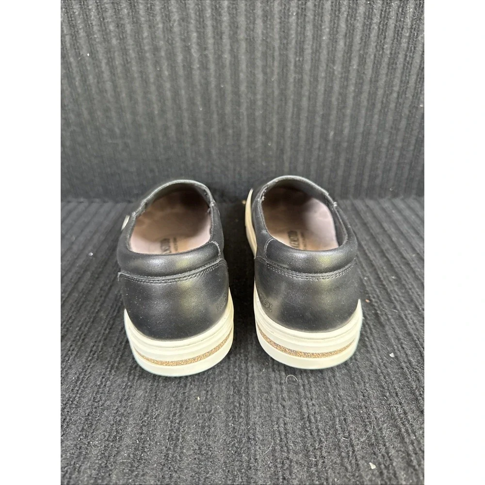 Birkenstock Oswego Black Leather Slip On Shoes EU 39 8–8.5 Comfort Sneaker